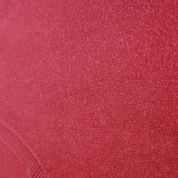 Eddie Bauer Men's Cotton Cashmere Reddish/Orange V-Neck, Long Sleeve Sweater - Picture 12 of 12